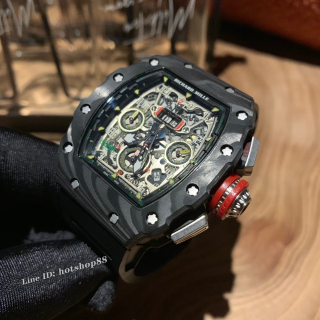 理查德米勒RICHARD MILLE RM011-FM顶级碳纤维壳套男士腕表 gjs2156